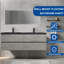 Meuble-lavabo mural mural flottant simple gris-832527707
