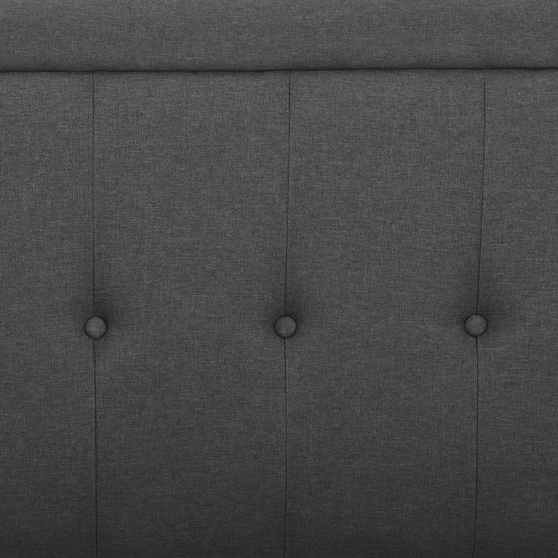 Tête de lit tapissier Kempst, Simple, Gris