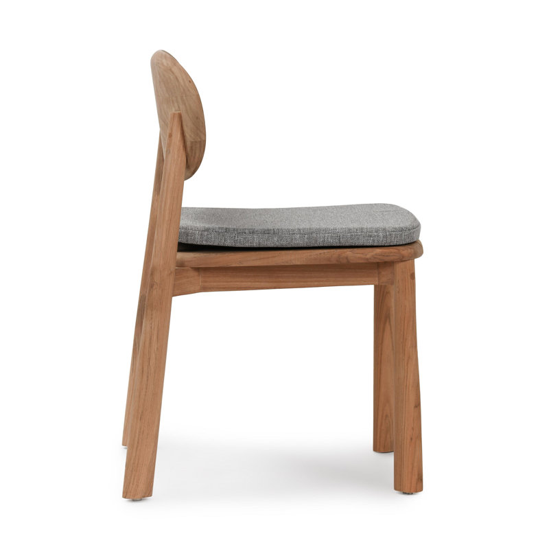 Aston Solid Wood Side Chair in Brown