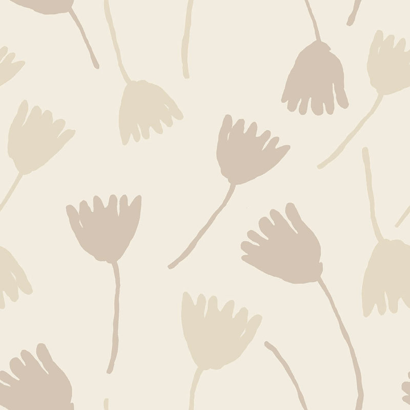 Rouleau de papier peint Susan Hable, Brun clair