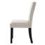 4 Piece Modern Tufted Dining Chair, Rustic Linen Upholstered with Rubber Wood Legs, Upholstered Accent Chair-1377158822