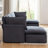 Hepworth Dejohn Corduroy Sectional Sofa With Two Ottomans-109010638-109010639