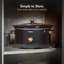 VonShef Slow Cooker - Nordic Design Large Slow Cooker with Removable Non-stick Ceramic Bowl-34078774-34155197