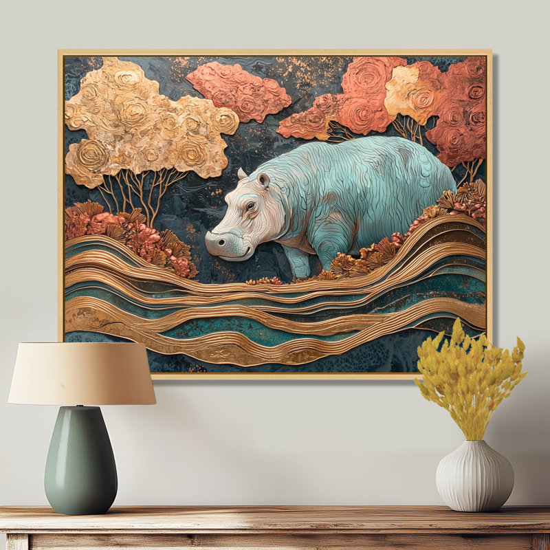 Gutirrez - Animals Wall Art, H 30 po x l 40 po, Impression sur cadre flottant, Argent