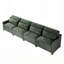 Élégant canapé rembourré en chenille avec capitonnage sur mesure et conception ergonomique-2109052705-2109052704
