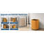Poubelle de cuisine en métal de 6,8 litres (1,8 gallon) – Étanche, petite poubelle décorative pour salle de bain, bureau, chambre – Orange-135945786