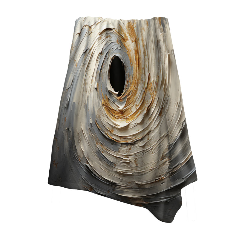 Jeté gris et doré Mystical Spirals