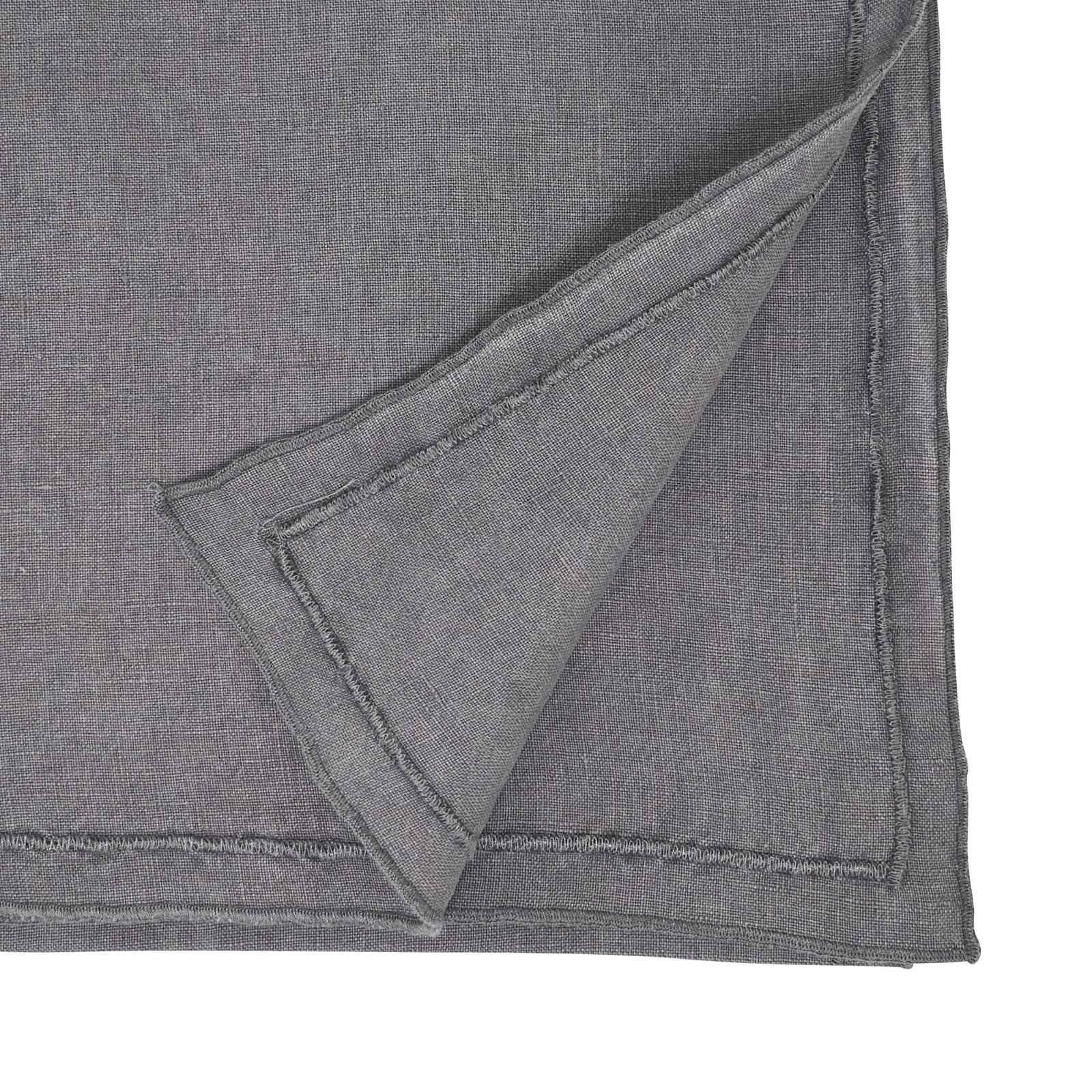 Aneta 72" Linen Table Runnner, Gray
