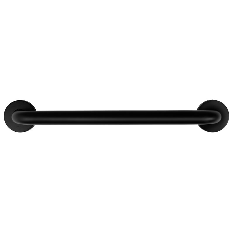 Barre d'appui en acier inoxydable noir mat, L 19,13 po