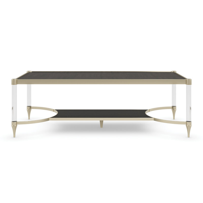 Solid Wood Top Single Coffee Table