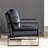 Mid-Century Modern Accent Chair, Durable Square Metal Frame, Plush Upholstery-1147878707