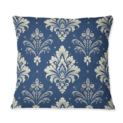 Glamour Damask I - Glam Throw Pillow