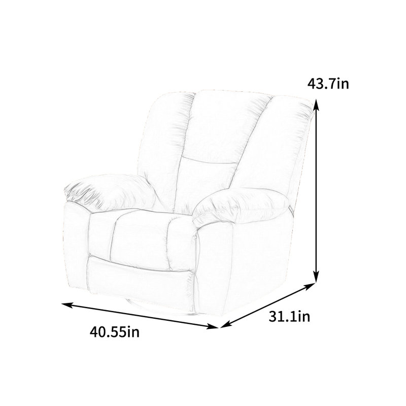 Sufiyah Recliner, Blue