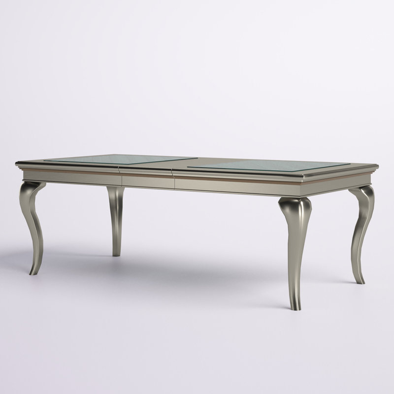 Ashley Contemporary Dining Table, 30" H x 84" L x 42" W, Dark Gray