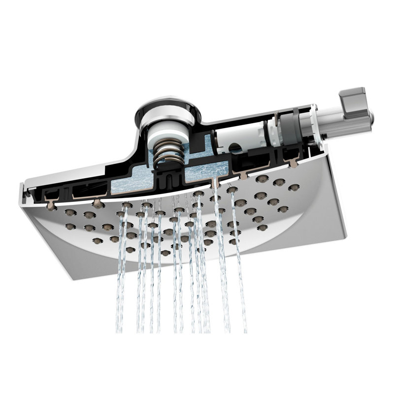 Velocity Fixed Shower Head with Immersion, Chrome