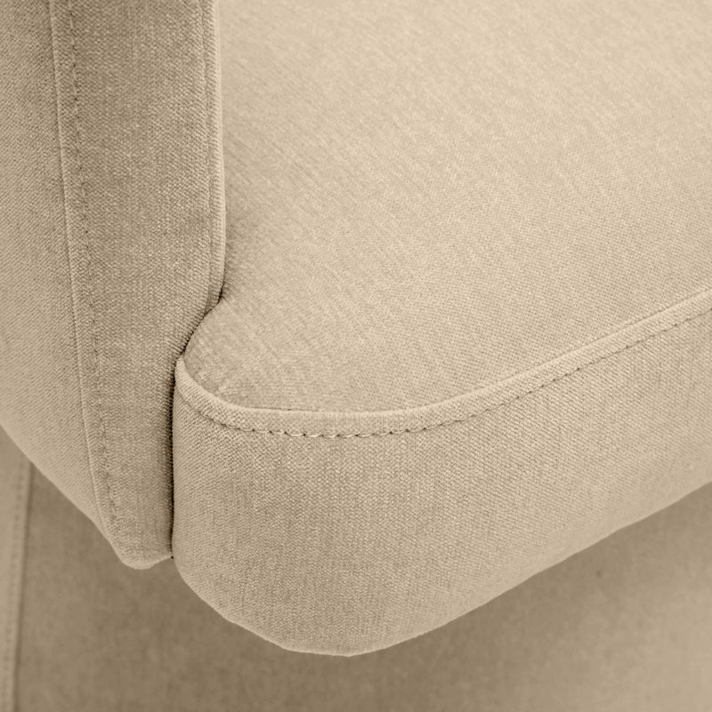 Chaise de bureau en tissu recyclé Chadbourn, Beige