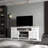 TV Stand For Large Screens Up To 80", Console With Fireplace And Storage, 70"-834550009