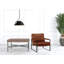 Fauteuil 27 po en similicuir et noir-255944647