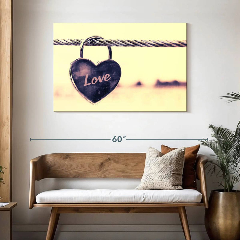 Hardie Love Locked, 30" H x 45" W