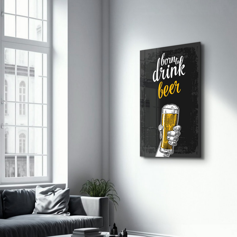 Élégante peinture murale en verre trempé de 13,8 po x 21,7 po | 100% verre trempé, épaisseur: 0,16 pouce | Imprimé UV pour des couleurs éclatantes | Parfait pour la décoration intérieure, le salon et les espaces de bureau