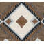 Tapis taupe foncé en laine touffeté à la main Britt Southwestern-1201903402