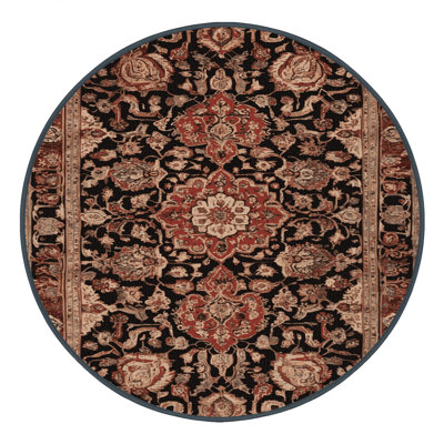 Machine Washable Persian Brown Area Rug
