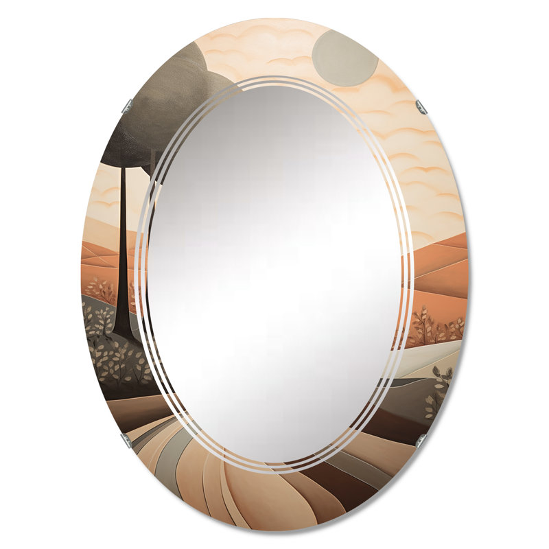 Walshak - Miroir mural ovale Meadow, 30 po x 20 po