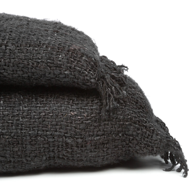 Rectangular Cushion Cover, Black