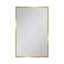 Armoire à pharmacie murale ou miroir encastrée en métal doré 16 x 28 pouces avec miroir