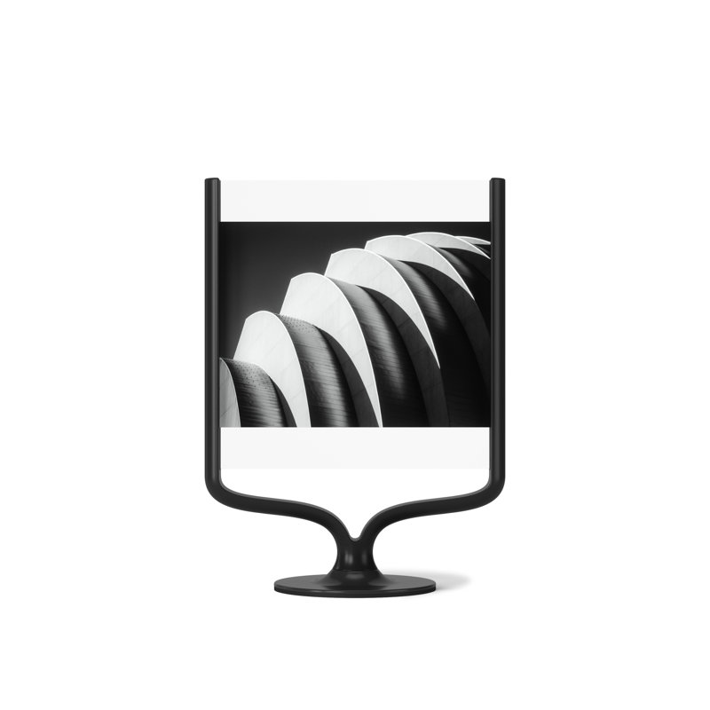 Classic Black Aluminum Floating 5x7 Tabletop Frame