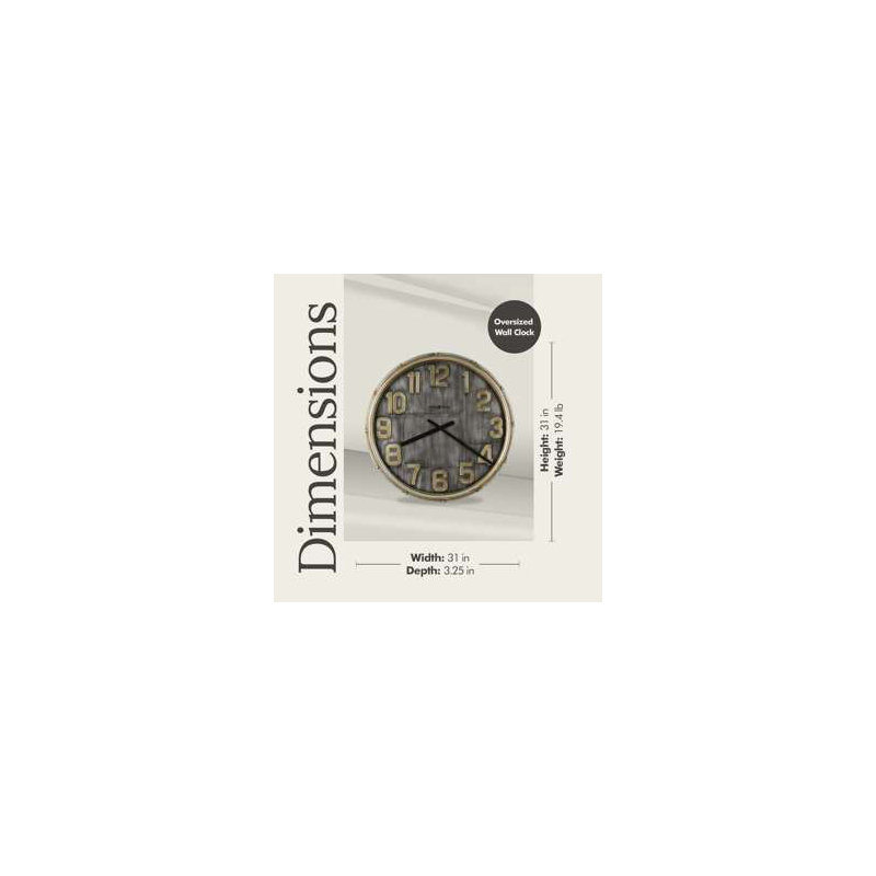 Brender 31" Wall Clock