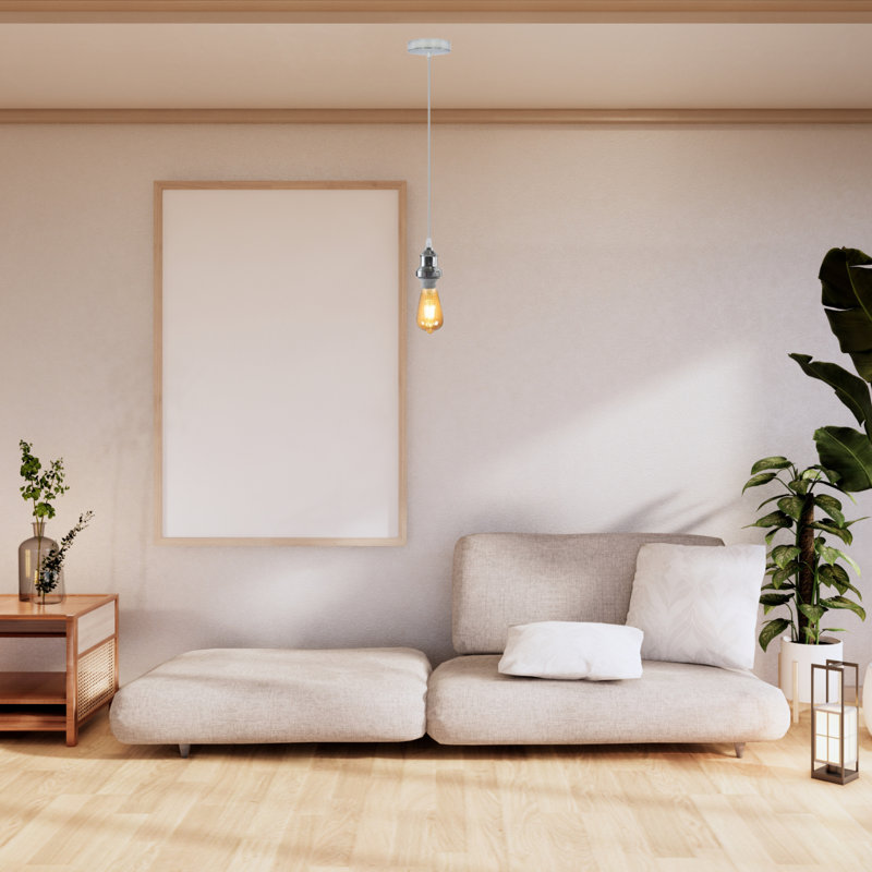 1 - Light Simple Pendant, Chrome