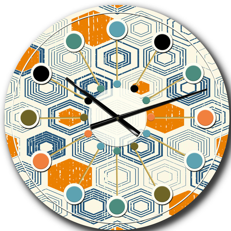 Horloge murale rétro rétro, Grand