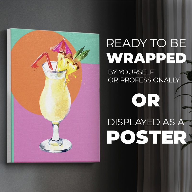 Pina Colada - Impression sur toile seulement - NON-CADRE, H 12 po x l 8 po