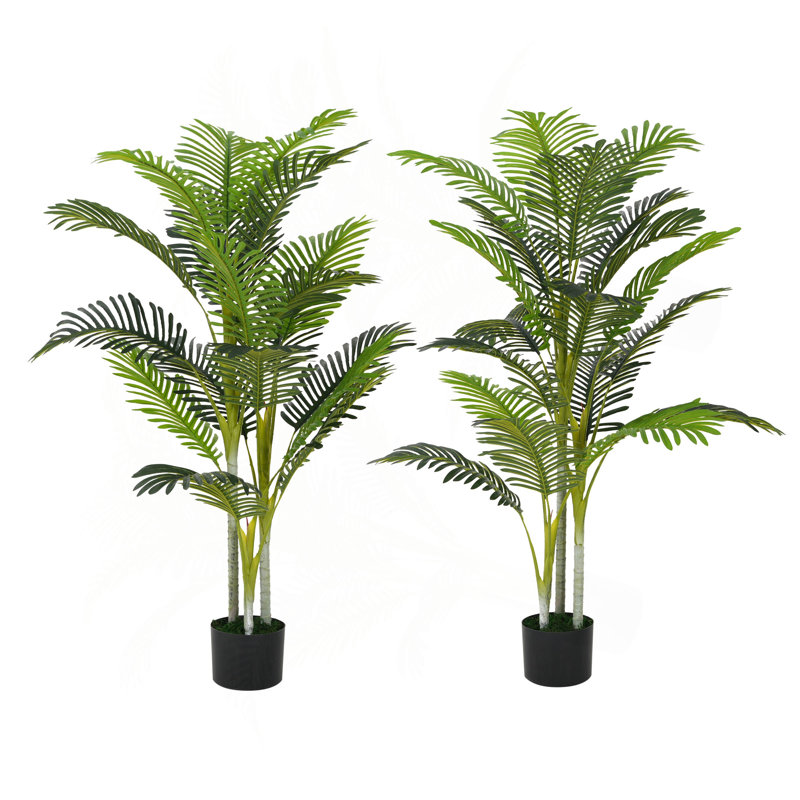 Palmier artificiel 61 "avec pot, 61 pièces, H 61 po x l 41 po x P 41 po