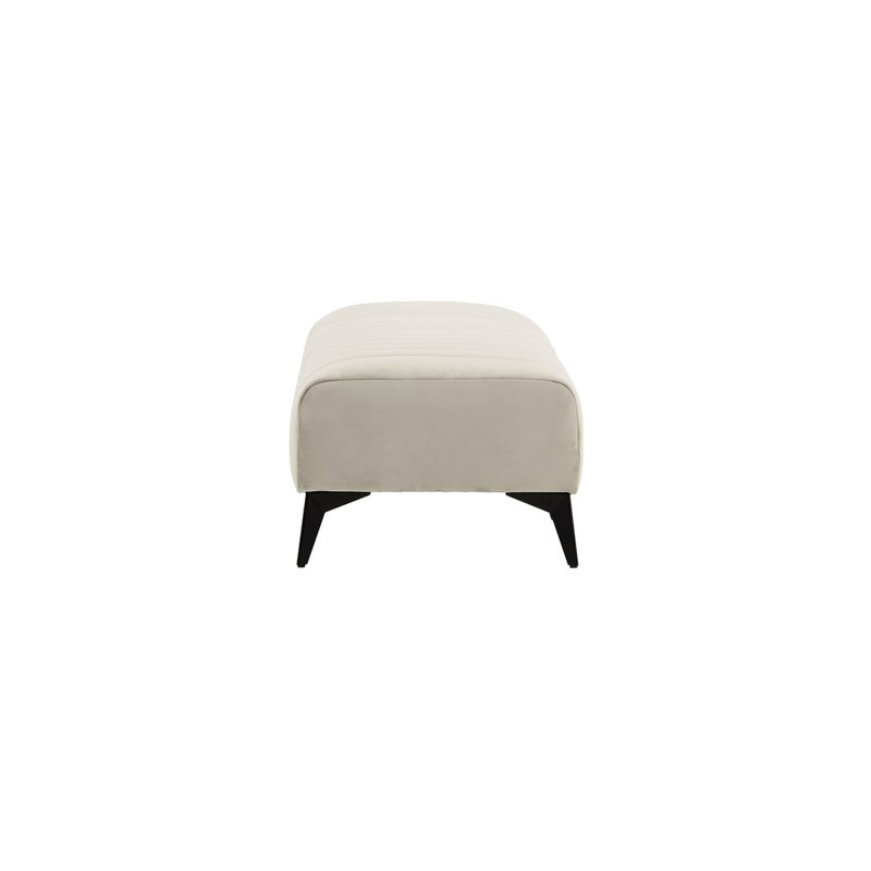 Spreckels 22cm Wide No Pattern Footstool Ottoman, Beige
