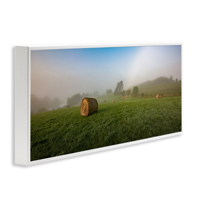 Hay Bales Country Horizon Framed Giclee Art by Marty Hulsebos
