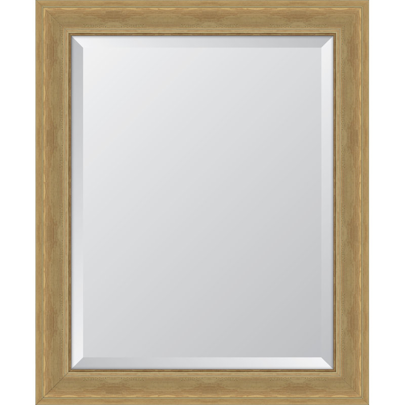 Miroir mural à cadre en résine English, H 34 po x l 28 po, Naturel