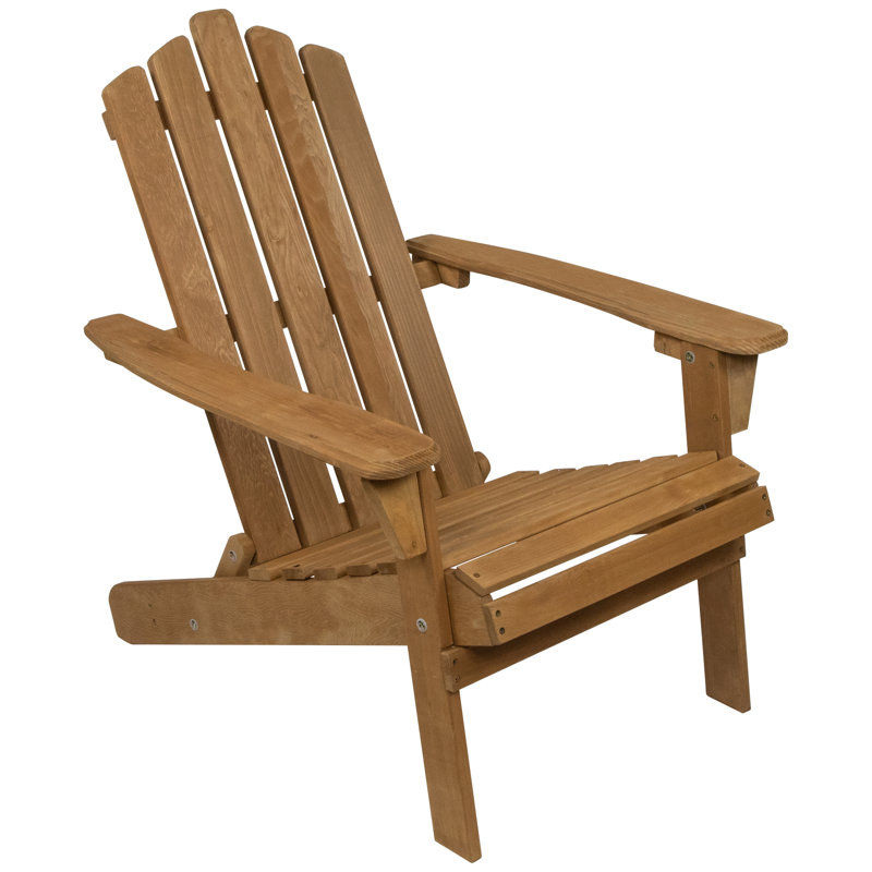 Chaise Adirondack pliante en bois 36 po Classic, Brun