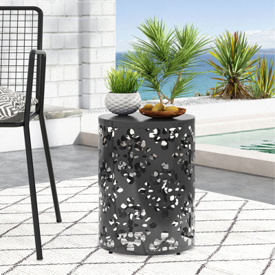 Outdoor Metal End Table -Large