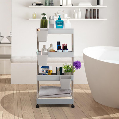 Galiena 88cm H x 39cm W Utility Cart with Wheels