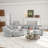 Osvaldas 122'' 11 - Piece Upholstered Sectional With Storage-1848991440