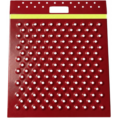 Heavy-Duty Shed Loading Ramp 29"X24", 750 Lbs Anti-Slip Shed Ramp, 1 PCS, Red