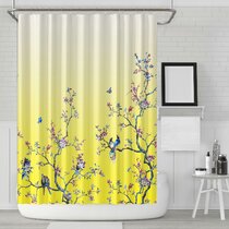 World Menagerie Robinett Floral Shower Curtain with Hooks Included &  Reviews