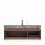 Meuble-lavabo de 30 pouces avec lavabo en céramique, tiroirs à extension complète et conception cannelée pour une élégance moderne et une efficacité de rangement-118401380