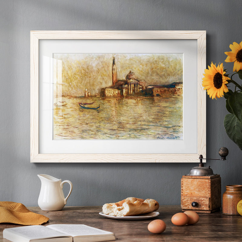 San Giorgio Maggior, 1908 05 - Peinture à cadre unique, Blanc, H 14 po x l 20 po x P 1,5 po