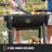 Firecraft® Series Modular Open Fire Barrel Charcoal Grill with 480 sq. in. Cooking Area in Black