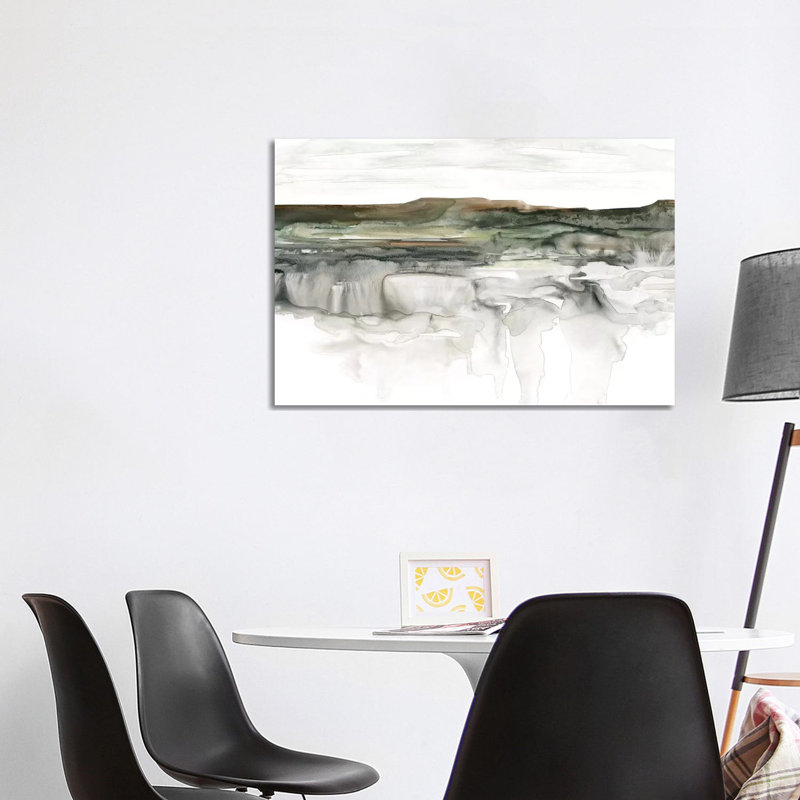 Impression de rivière Flow par Carol Robinson, Toile tendue, Pas de tapis, H 26 po x l 40 po x 1,5 po