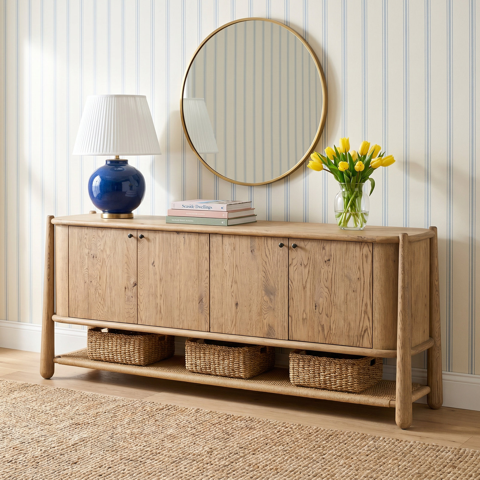 Salvador Oak Sideboard, Natural