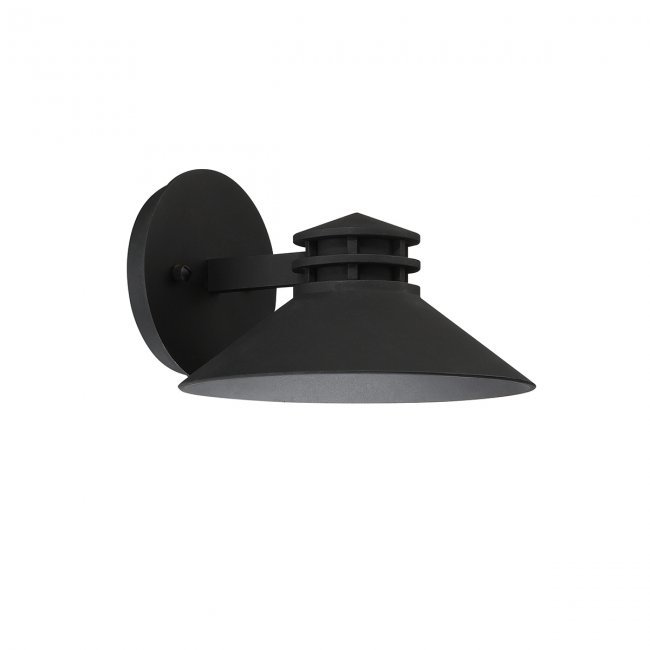 Laforce LED Wall Light, 5" H x 8" W x 9" D, Black